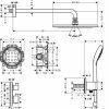 Hansgrohe 27954000 Croma 27954 HG Душовий набір хром Німеччина комплект з термостатом 280 1jet Ecostat S 7в1 хром Купити Hansgrohe 27954000 Croma 27954 HG Душовий набір хром Німеччина комплект з термостатом 280 1jet Ecostat S 7в1 хром в Києві vannaja.kiev.ua