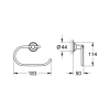 Купить Держатель для туалетной бумаги Grohe Essentials Authentic 40657001 в Киеве vannaja.kiev.ua