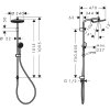 Купить Душевая система без смесителя hansgrohe Activera S 28074000 с EcoSmart Showerpipe 240 1jet, хром в Киеве vannaja.kiev.ua