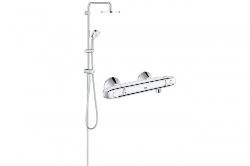 Душевая система Grohe New Tempesta Cosmopolitan 34143003 + 27394002 Grohe Grohtherm 1000 Термостат для душа хром верхний душ 2 режима 200 мм Купить Душевая система Grohe New Tempesta Cosmopolitan 34143003 + 27394002 Grohe Grohtherm 1000 Термостат для душа хром верхний душ 2 режима 200 мм в Киеве vannaja.kiev.ua