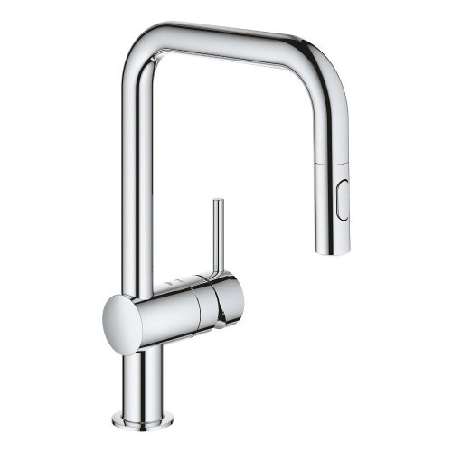 Змішувач для кухні з висувним виливом Grohe Minta 32322002 Купити Змішувач для кухні з висувним виливом Grohe Minta 32322002 в Києві vannaja.kiev.ua