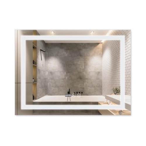 Купити Дзеркало Qtap Mideya 800х600 (DC-F904) з LED-підсвічуванням та антизапітнінням QT2078F904W в Києві vannaja.kiev.ua