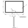 Купити Дзеркало Qtap Mideya 800х600 (DC-F904) з LED-підсвічуванням та антизапітнінням QT2078F904W в Києві vannaja.kiev.ua
