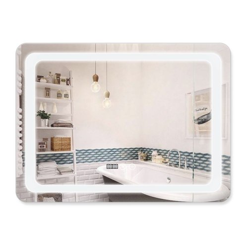 Купить Зеркало Qtap Mideya 800х600 (DC-F908) с LED-подсветкой и антизапотеванием QT2078F908W в Киеве vannaja.kiev.ua