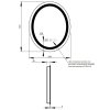 Купить Зеркало Qtap Mideya 600х800 (DC-F801) с LED-подсветкой и антизапотеванием QT2078F801W в Киеве vannaja.kiev.ua