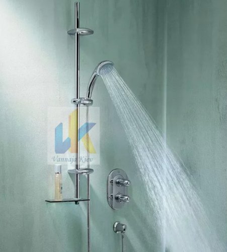 Купити душ Grohe стійка ручний 3 вида струй Movario 28575000 хром 90 см висота палкі в Києві vannaja.kiev.ua
