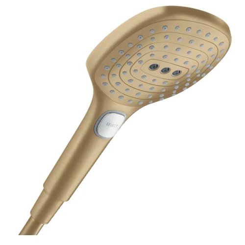 Купить Ручной душ Hansgrohe Raindance Select E PowderRain 120 3jet P EcoSmart, Brushed Bronze (28728140) в Киеве vannaja.kiev.ua