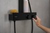 чорна матова термостатична душова панель 28742670 Hansgrohe Rainfinity ShowerTablet настінний набір EcoSmart Купити чорна матова термостатична душова панель 28742670 Hansgrohe Rainfinity ShowerTablet настінний набір EcoSmart в Києві vannaja.kiev.ua