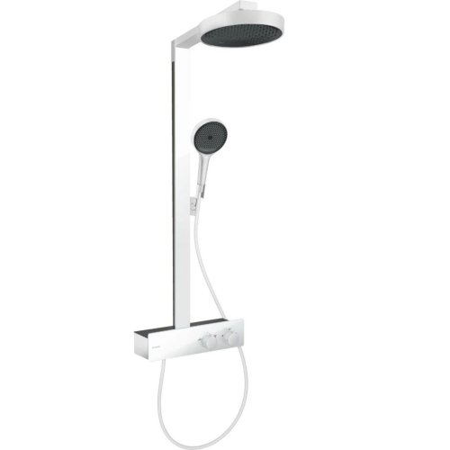 Душова система Hansgrohe Rainfinity Showerpipe 250 1jet EcoSmart + термостат ShowerTablet 350, Matt White (28742700) Купити Душова система Hansgrohe Rainfinity Showerpipe 250 1jet EcoSmart + термостат ShowerTablet 350, Matt White (28742700) в Києві vannaja.kiev.ua