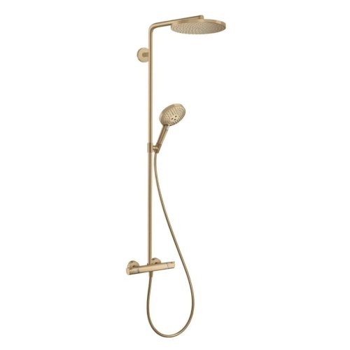 Купить Душевая система Hansgrohe Raindance S 240 EcoSmart PowderRain 2jet с термостатом, Brushed Bronze (28823140) в Киеве vannaja.kiev.ua