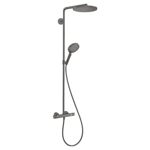 Купить Душевая система Hansgrohe Raindance S 240 EcoSmart+ PowderRain 1jet с термост, Brushed Black Chrome (28825340) в Киеве vannaja.kiev.ua