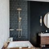 Купить Душевая система Hansgrohe Raindance S 240 EcoSmart+ PowderRain 1jet с термост, Brushed Black Chrome (28825340) в Киеве vannaja.kiev.ua