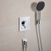 Купить Шланговое подключение стильное Hansgrohe 28883000 FixFit Fine E настенное, хромированное в Киеве vannaja.kiev.ua