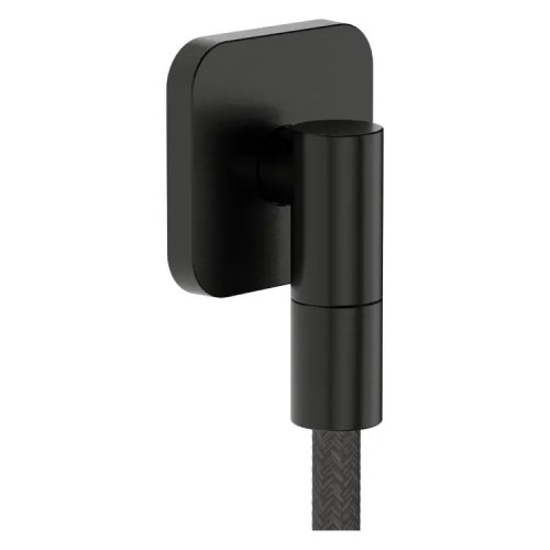 Купить Шланговое соединение Hansgrohe FixFit Fine E с обратным клапаном, черный матовый хром (28884340) в Киеве vannaja.kiev.ua
