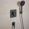 Купить Шланговое соединение Hansgrohe FixFit Fine E с обратным клапаном, черный матовый хром (28884340) в Киеве vannaja.kiev.ua