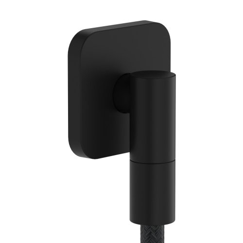 Купить Шланговое подсоединение Hansgrohe FixFit Fine Q, Matt Black (28884670) в Киеве vannaja.kiev.ua