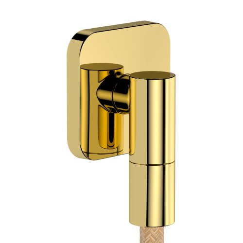 Купить Шланговое подсоединение Hansgrohe FixFit Fine Q, Polished Gold Optic (28884990) в Киеве vannaja.kiev.ua