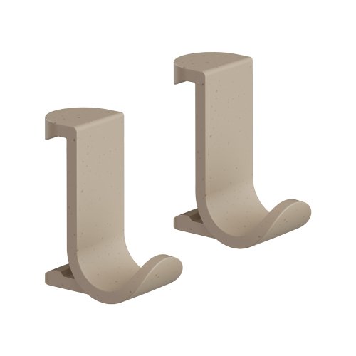 Купити Гачок для рушників Hansgrohe WallStoris Planet Edition широкий (2шт) 3,9x3,2x1,8 см, Sand (28915210) в Києві vannaja.kiev.ua