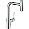 Купити Купити у Києві 73822000 Змішувач hansgrohe Metris Select M71 для кухонної мийки з висувним душем хром високий в Києві vannaja.kiev.ua