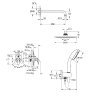 Купити Grohe душова система купити 2904500A Bau Flow Набір прихований тропічний душ кран  в Києві vannaja.kiev.ua