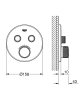 Смеситель скрытого монтажа на 2 потребителя Grohe Grohtherm SmartControl 29119GN0 Купить Смеситель скрытого монтажа на 2 потребителя Grohe Grohtherm SmartControl 29119GN0 в Киеве vannaja.kiev.ua