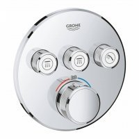 Внешняя панель термостата на 2 выхода GROHE 29124000 Grohtherm SmartControl 29124
