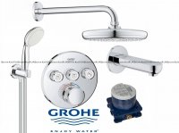 Зовнішня частина змішувача для душу Grohe Eurocube 24062000 на два споживача 24062