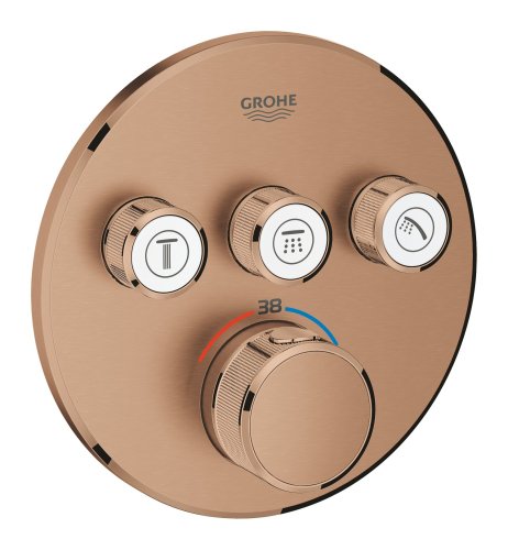Смеситель скрытого монтажа на 3 потребителя Grohe Grohtherm SmartControl 29121DL0 Купить Смеситель скрытого монтажа на 3 потребителя Grohe Grohtherm SmartControl 29121DL0 в Киеве vannaja.kiev.ua