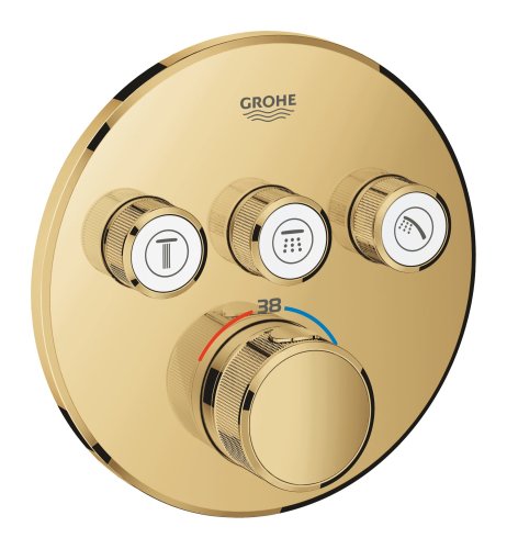 Термостат скрытого монтажа на 3 потребителя Grohe Grohtherm SmartControl 29121GL0 Купить Термостат скрытого монтажа на 3 потребителя Grohe Grohtherm SmartControl 29121GL0 в Киеве vannaja.kiev.ua
