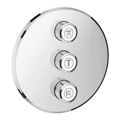 Внешняя панель вентиля для встраиваемого монтажа Grohe Grohtherm SmartControl 29122000 Купить Внешняя панель вентиля для встраиваемого монтажа Grohe Grohtherm SmartControl 29122000 в Киеве vannaja.kiev.ua