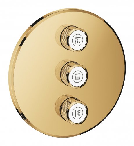 Комплект верхней монтажной части для вентиля на 3 выхода Grohe Grohtherm SmartControl 29122GL0 Купить Комплект верхней монтажной части для вентиля на 3 выхода Grohe Grohtherm SmartControl 29122GL0 в Киеве vannaja.kiev.ua