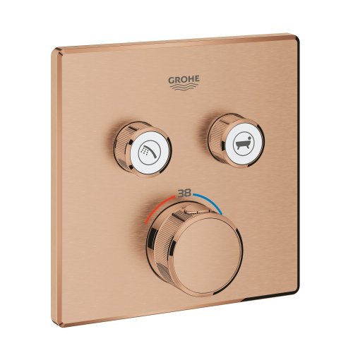 Смеситель скрытого монтажа на 2 потребителя Grohe Grohtherm SmartControl 29124DL0 Купить Смеситель скрытого монтажа на 2 потребителя Grohe Grohtherm SmartControl 29124DL0 в Киеве vannaja.kiev.ua