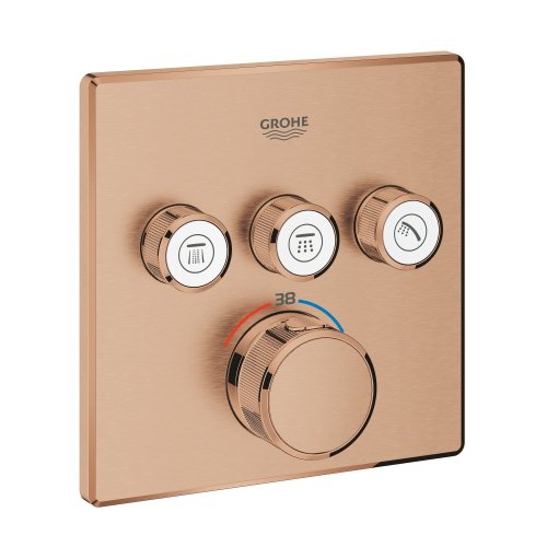 Купить Смеситель скрытого монтажа на 3 потребителя Grohe Grohtherm SmartControl 29126DL0 в Киеве vannaja.kiev.ua
