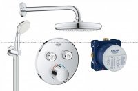 Зовнішня частина змішувача для душу Grohe Eurocube 24062000 на два споживача 24062