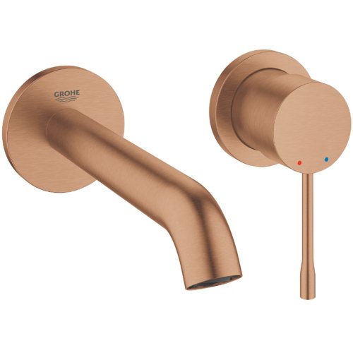 Купить Смеситель для раковины чаши из стены медный цвет GROHE 29192DL1 Essence теплый закат матовый в Киеве vannaja.kiev.ua