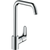 Купить Hansgrohe Набор смесителей для ванны и кухни высокий с поворотным изливом Logis loop 1172019 купить в Киеве хром однорычажный душевая лейка 100 мм   в Киеве vannaja.kiev.ua