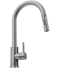 Купить  Смеситель для кухни Rea Fresh NIKIEL BRUSHED REA-B9146 с выдвижной воронкой двух режимной цвет никель матовый REAB9146 в Киеве vannaja.kiev.ua
