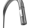 Купить  Смеситель для кухни Rea Fresh NIKIEL BRUSHED REA-B9146 с выдвижной воронкой двух режимной цвет никель матовый REAB9146 в Киеве vannaja.kiev.ua