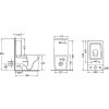 Купить Унитаз-компакт Qtap Crow безободковый с сиденьем Soft-close QT05222170W в Киеве vannaja.kiev.ua