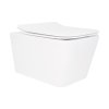 Купить Унитаз подвесной Qtap Crow безободковый с сиденьем Soft-close QT05335170W в Киеве vannaja.kiev.ua