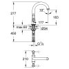 Купить GROHE Bridgeford 30188000 Смеситель высокий для кухонной мойки (умывальника), хром в Киеве vannaja.kiev.ua