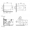 Купить DEVIT ART 3020140W Унитаз подвесной безободковый с крышкой белый матовый soft-close  в Киеве vannaja.kiev.ua