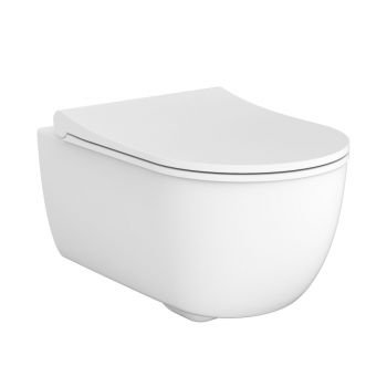 Купить DEVIT ART 3020140W Унитаз подвесной безободковый с крышкой белый матовый soft-close  в Киеве vannaja.kiev.ua