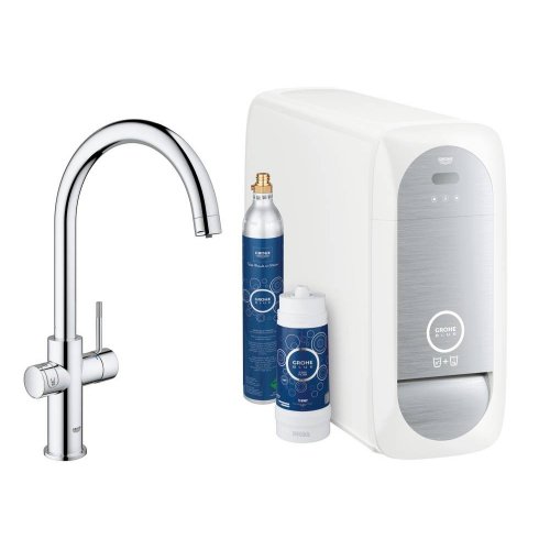 Змішувач для кухні з фільтром Grohe Blue Home 31455001 Купити Змішувач для кухні з фільтром Grohe Blue Home 31455001 в Києві vannaja.kiev.ua