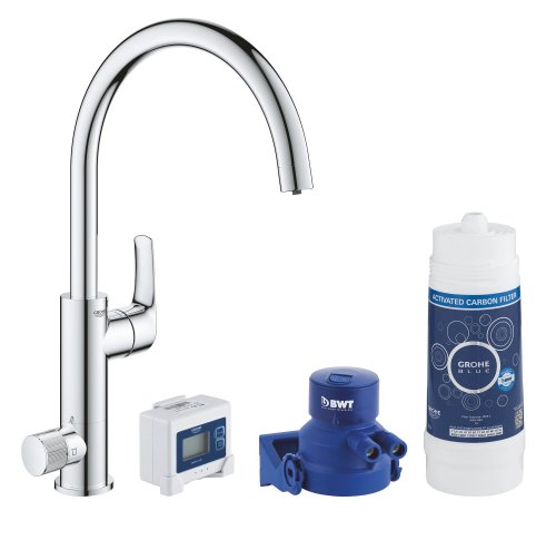 Комплект смесителя для кухни с фильтром Grohe Blue Pure 30383000 Купить Комплект смесителя для кухни с фильтром Grohe Blue Pure 30383000 в Киеве vannaja.kiev.ua