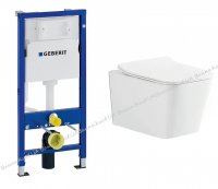 Сидение с крышкой LAUFEN PRO S H8919600000001 квадратная крышка с системой быстрой съемки, белая, 89196.0