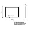 Купить Зеркало Qtap Mideya 1000x800 (DC-F614) с LED-подсветкой и антизапотеванием QT2078F614W сенсорный выключатель, с часами, регулятор яркости в Киеве vannaja.kiev.ua
