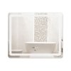 Купить Зеркало Qtap Mideya 1000х800 (DC-F910) с LED-подсветкой и антизапотеванием QT2078F910W часы, сенсорный выключатель в Киеве vannaja.kiev.ua