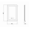 Купить Зеркала с системой антизапотевания Qtap Mideya 500х800 (DC-F911) с LED-подсветкой QT2078F911W в Киеве vannaja.kiev.ua