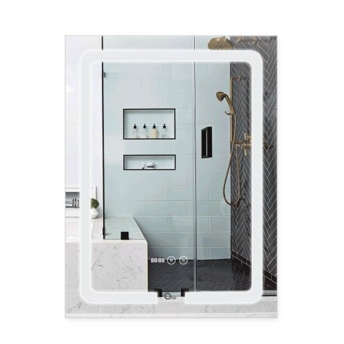 Купить Зеркало Qtap Mideya 600х800 (DC-F937) с LED-подсветкой и антизапотеванием QT2078F937W в Киеве vannaja.kiev.ua
